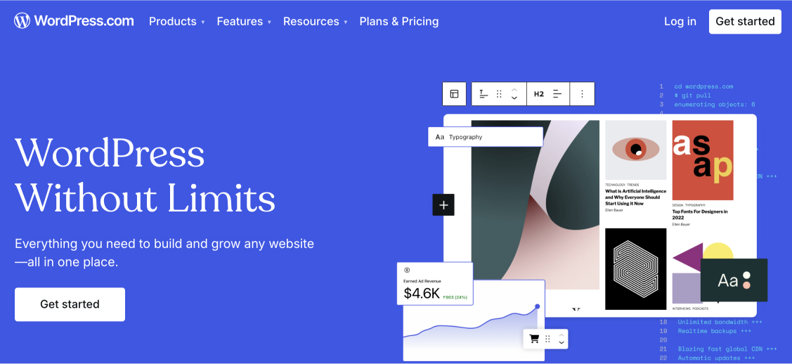 Головна сторінка WordPress